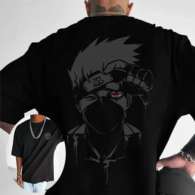 Kakashi Anime Vintage Washed T-Shirt