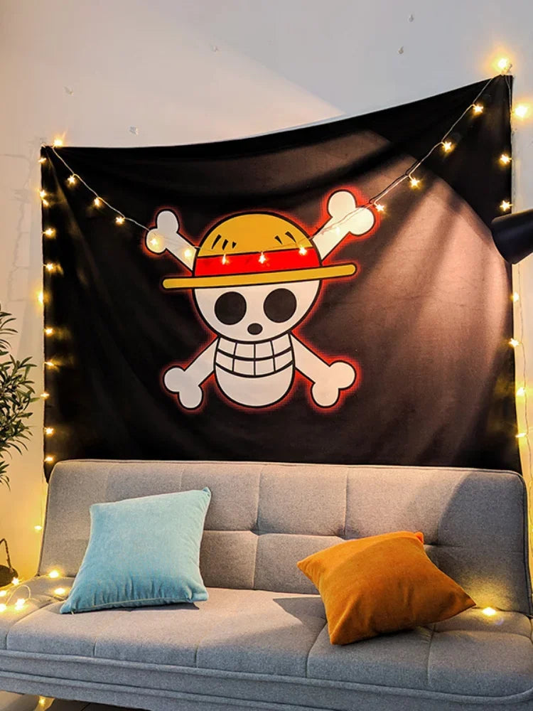 One Piece Straw Hat Pirates Jolly Roger Flag