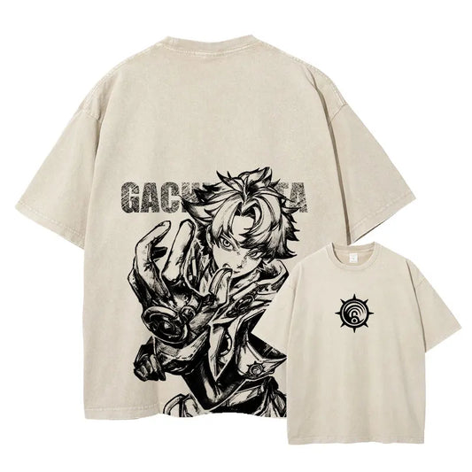 Gachiakuta Rudo Vintage Washed Oversized T-Shirt
