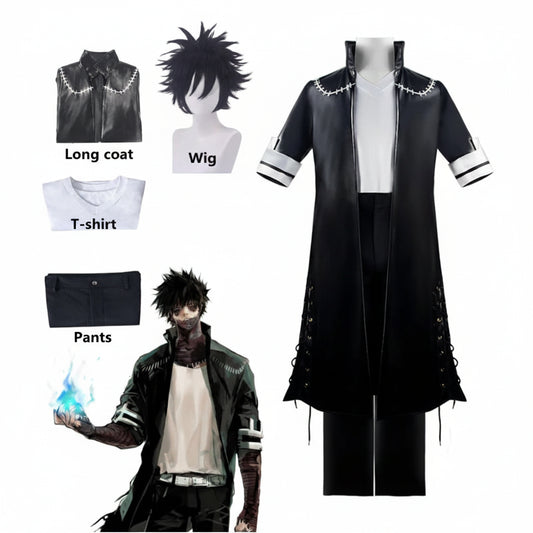 My Hero Academia Dabi Cosplay Costume Set with Wig