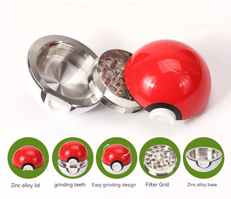 Pokéball 4-Layer Herb & Spice Grinder