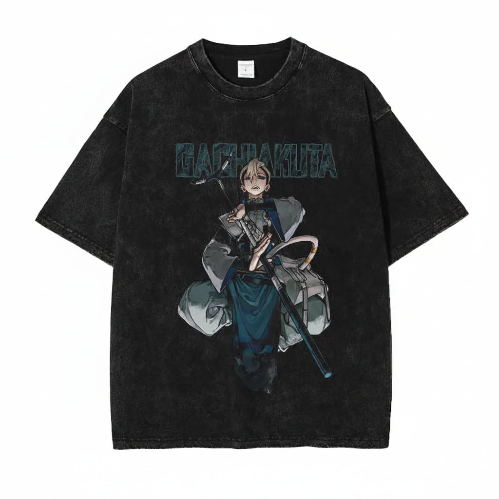 Gachiakuta Vintage Washed Oversized Anime T-Shirt Zanka