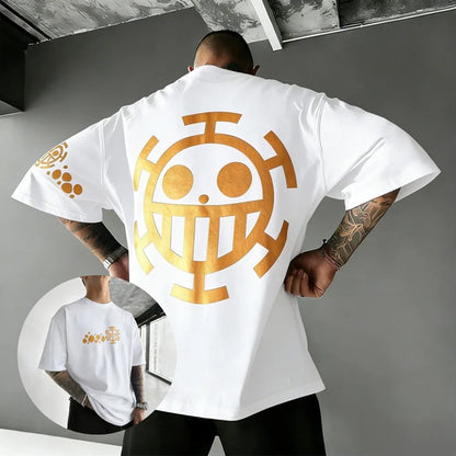 Unisex Cotton T-shirt ONE PIECE Trafalgar D. Water Law 2026 Summer