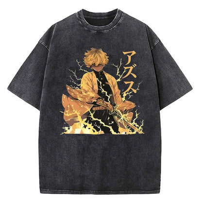 Demon Slayer Vintage Washed T-Shirt