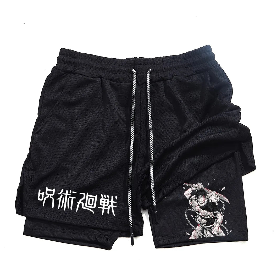 Toji Fushiguro 2-in-1 Performance Shorts