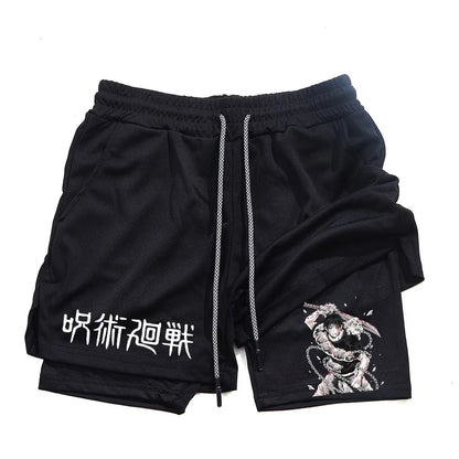 Toji Fushiguro 2-in-1 Performance Shorts