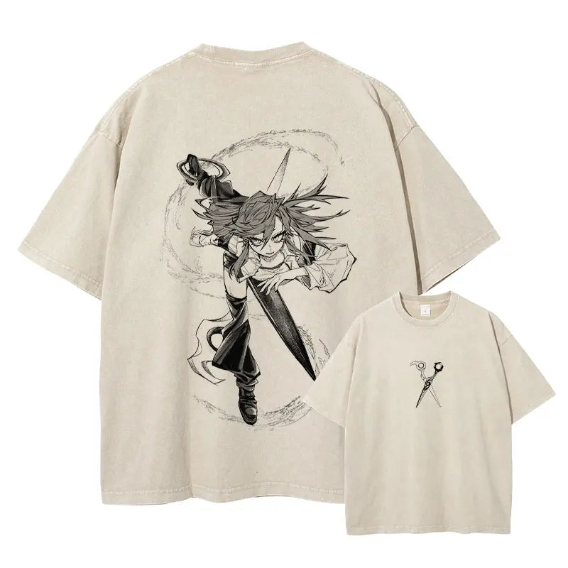 Gachiakuta Riyo Vintage Washed Oversized T-Shirt