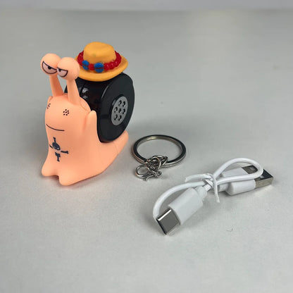 One Piece Den Den Mushi Sound Toy – Anime Snail Phone with Recording Feature | Luffy, Ace & Sabo Inspired