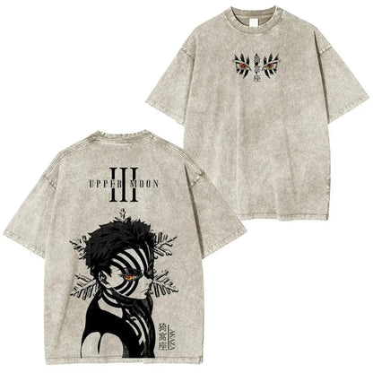 Harajuku Unisex Anime Demon Slayer Graphic T-Shirt Man Women Short
