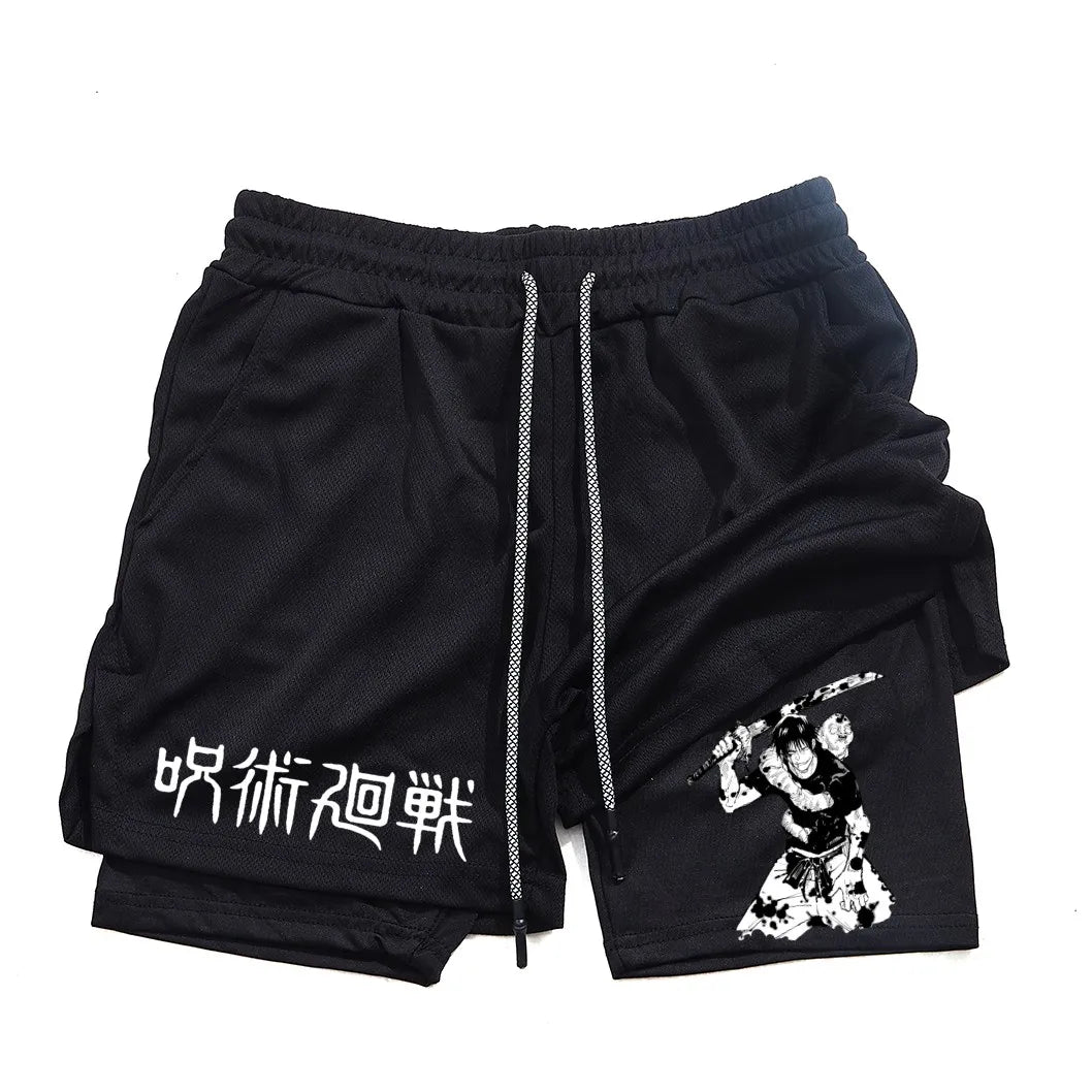 Toji Fushiguro 2-in-1 Performance Shorts
