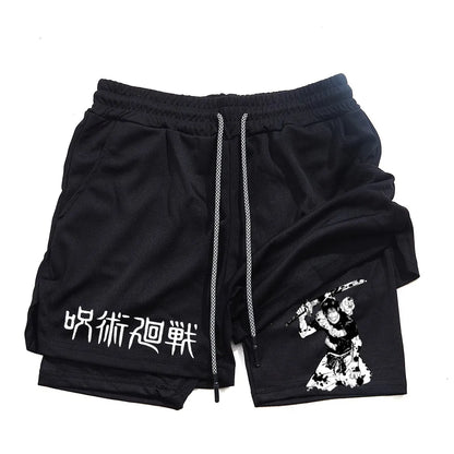 Toji Fushiguro 2-in-1 Performance Shorts