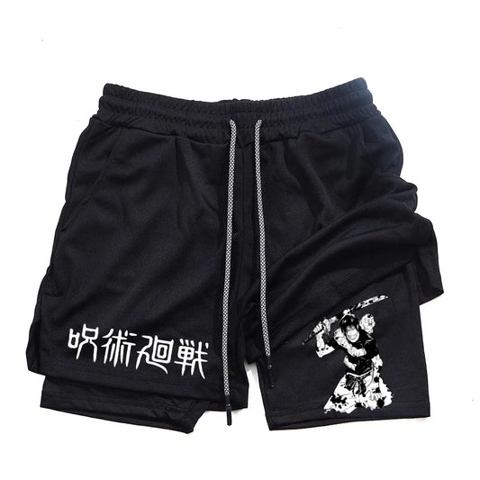Toji Fushiguro 2-in-1 Performance Shorts