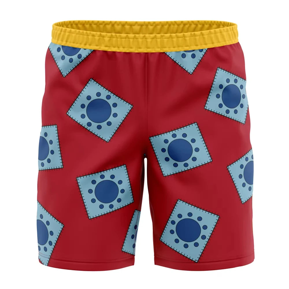 One Piece Luffy Straw Hat Pirates Basketball Shorts