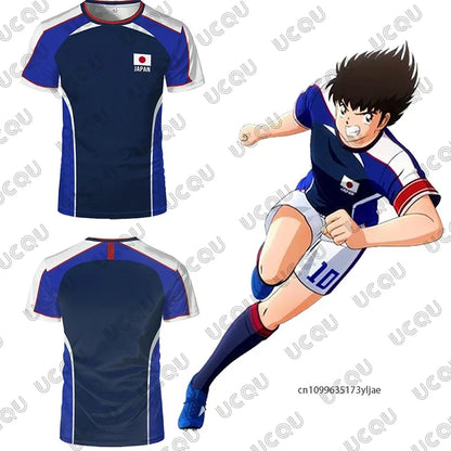 2026 Summer Anime Captain Tsubasa Japanese Flag Football Jersey