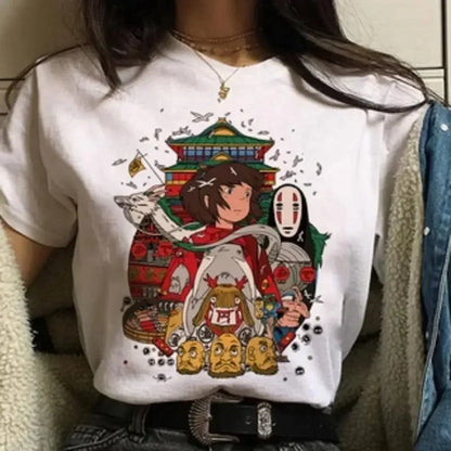 Summer Comfortable Casual Short Sleeve T-Shirt Japanese Anime Harajuku