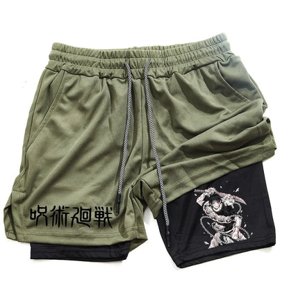 Toji Fushiguro 2-in-1 Performance Shorts