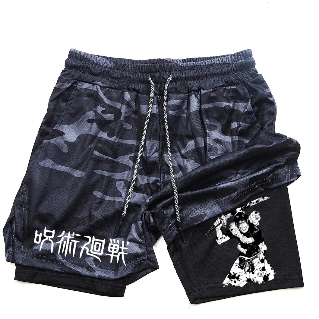 Toji Fushiguro 2-in-1 Performance Shorts