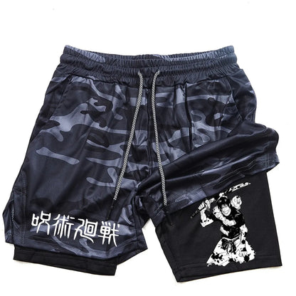 Toji Fushiguro 2-in-1 Performance Shorts