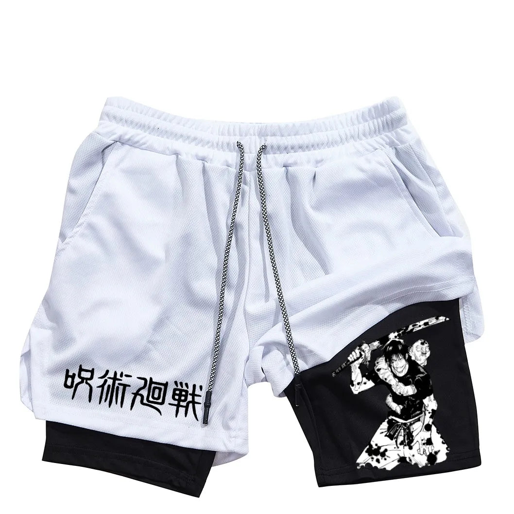Toji Fushiguro 2-in-1 Performance Shorts