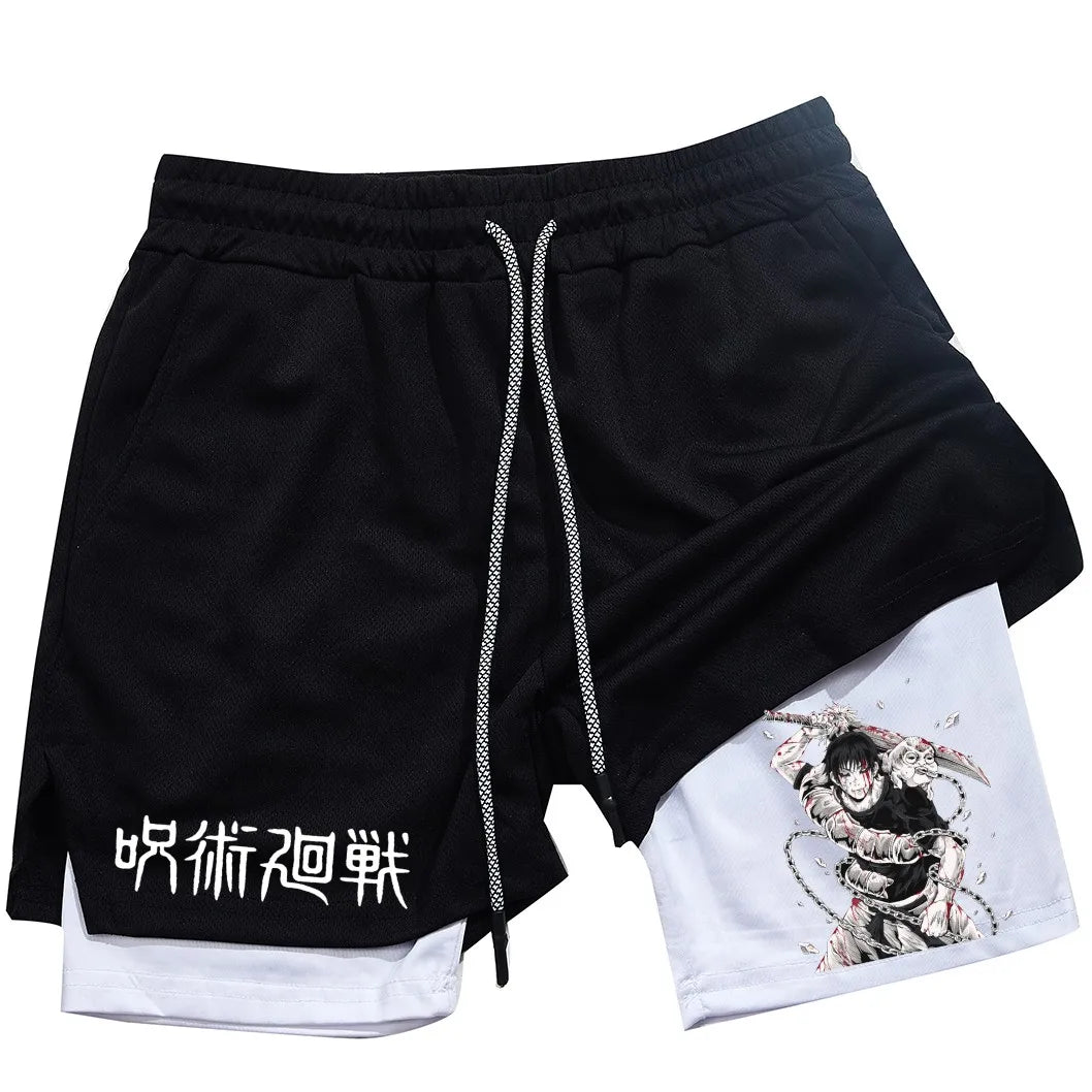 Toji Fushiguro 2-in-1 Performance Shorts