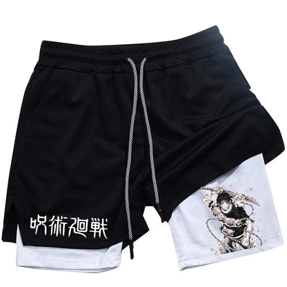Toji Fushiguro 2-in-1 Performance Shorts