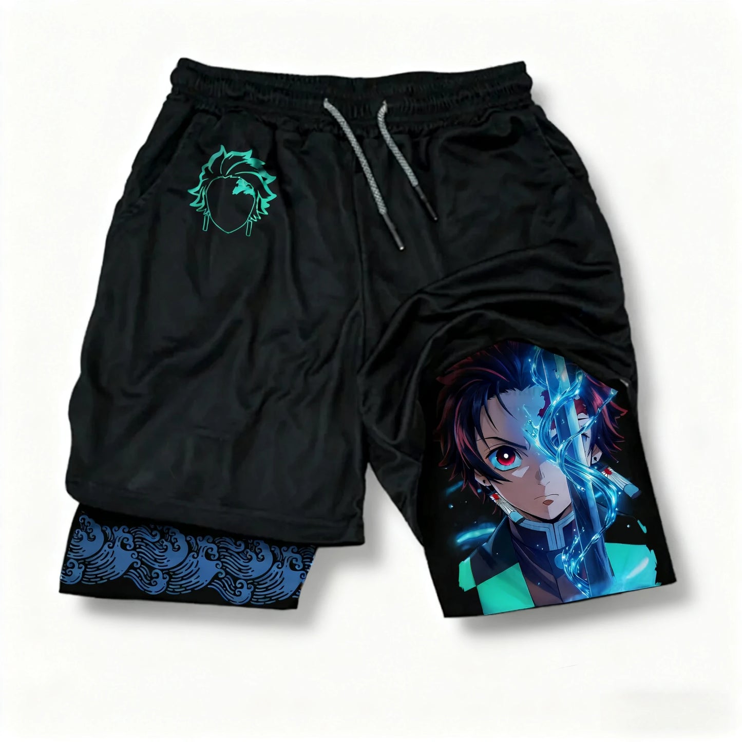 Demon Slayer Double-Layer Performance Shorts