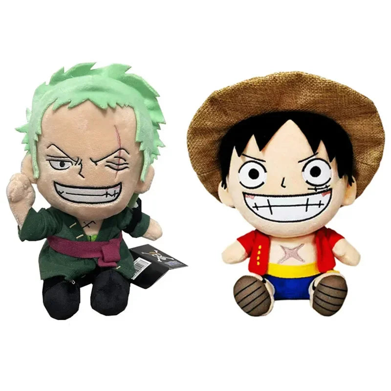 One Piece Plush Collection – 25cm Luffy& Zoro Anime Stuffed Plush Toy