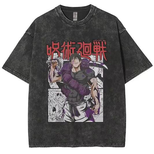 Toji Fushiguro Vintage Washed Anime T-Shirt