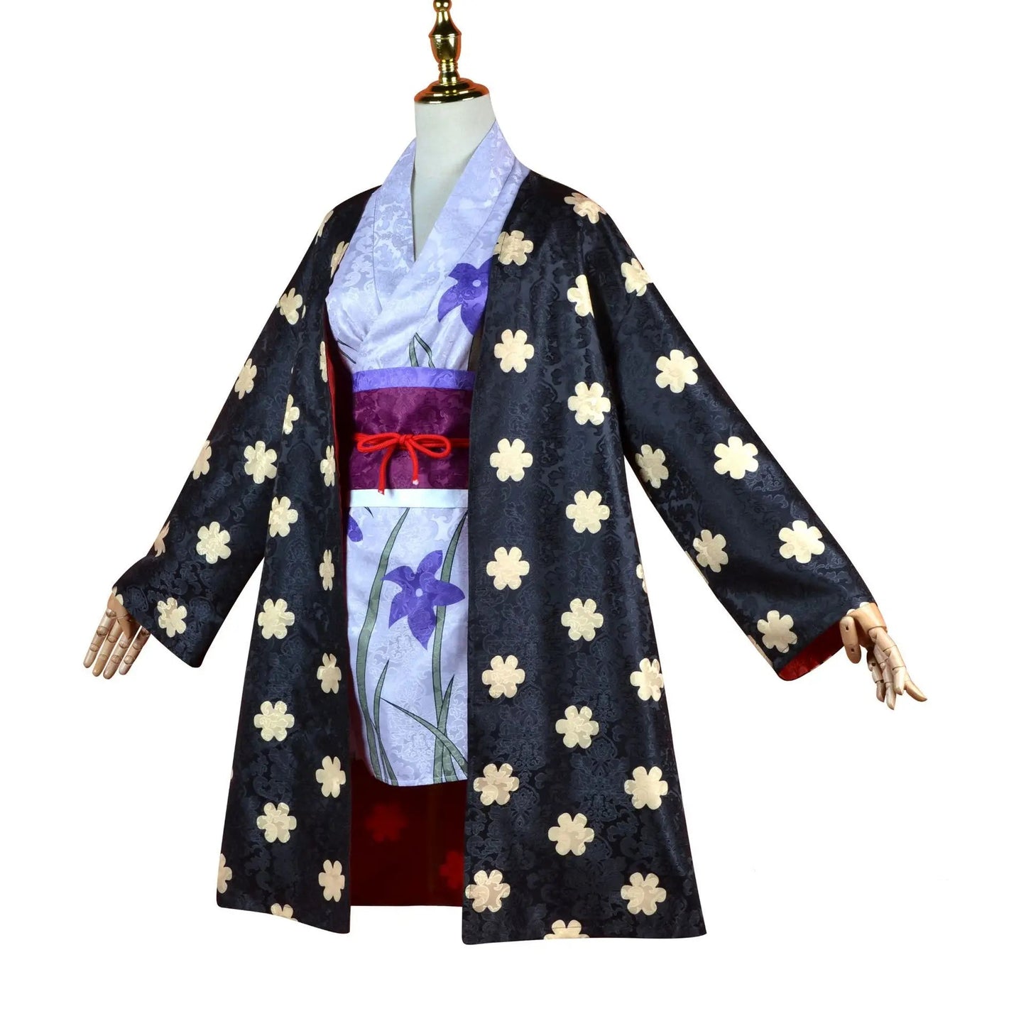 Nico Robin Wano Cosplay Costume Set with Wig