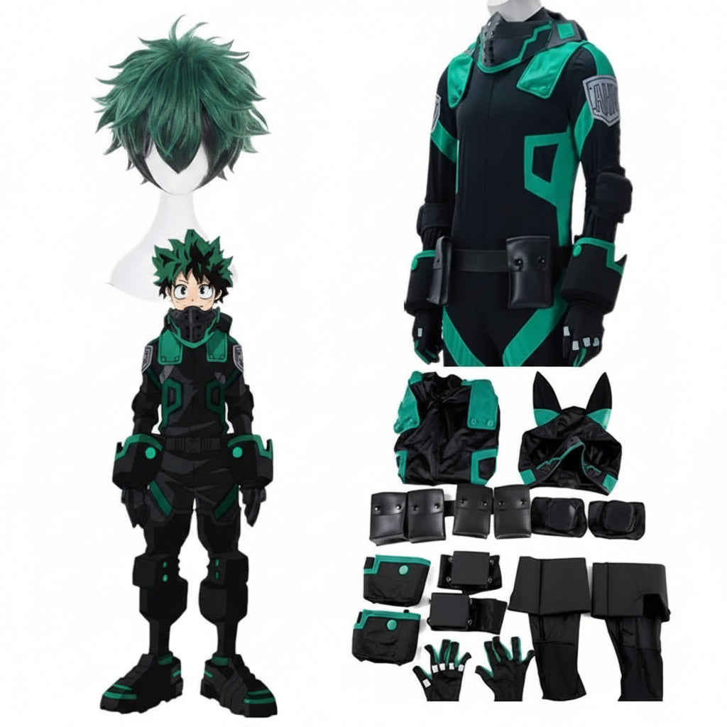 My Hero Academia Deku Cosplay Costume – Izuku Midoriya Hero Suit
