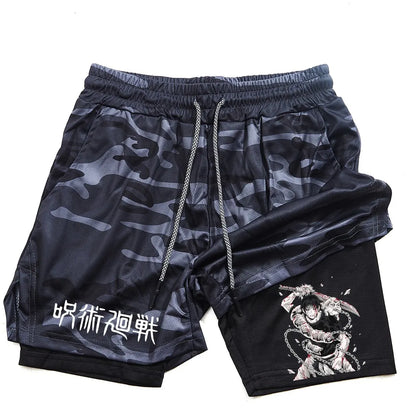 Toji Fushiguro 2-in-1 Performance Shorts