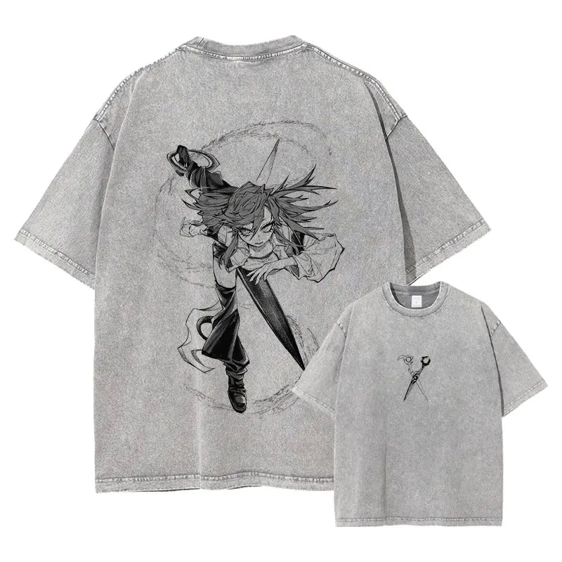 Gachiakuta Riyo Vintage Washed Oversized T-Shirt