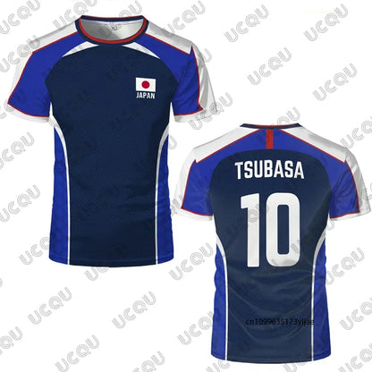 2026 Summer Anime Captain Tsubasa Japanese Flag Football Jersey
