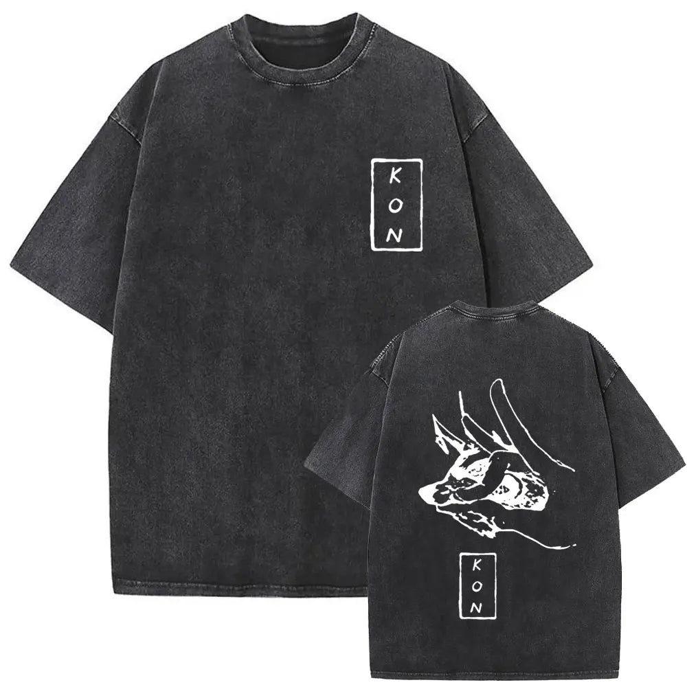 Chainsaw Man Vintage Washed Graphic T-Shirt – Oversized Anime Tee (Copy)