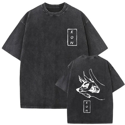 Chainsaw Man Vintage Washed Graphic T-Shirt – Oversized Anime Tee (Copy)