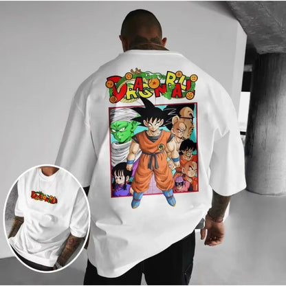 Dragon Ball Men's Anime CollaborationT-Shirt 2025 Summer Loose Large
