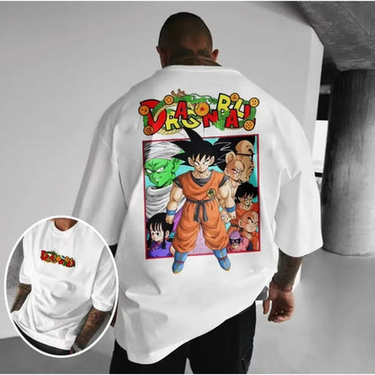 Dragon Ball Men's Anime CollaborationT-Shirt 2025 Summer Loose Large