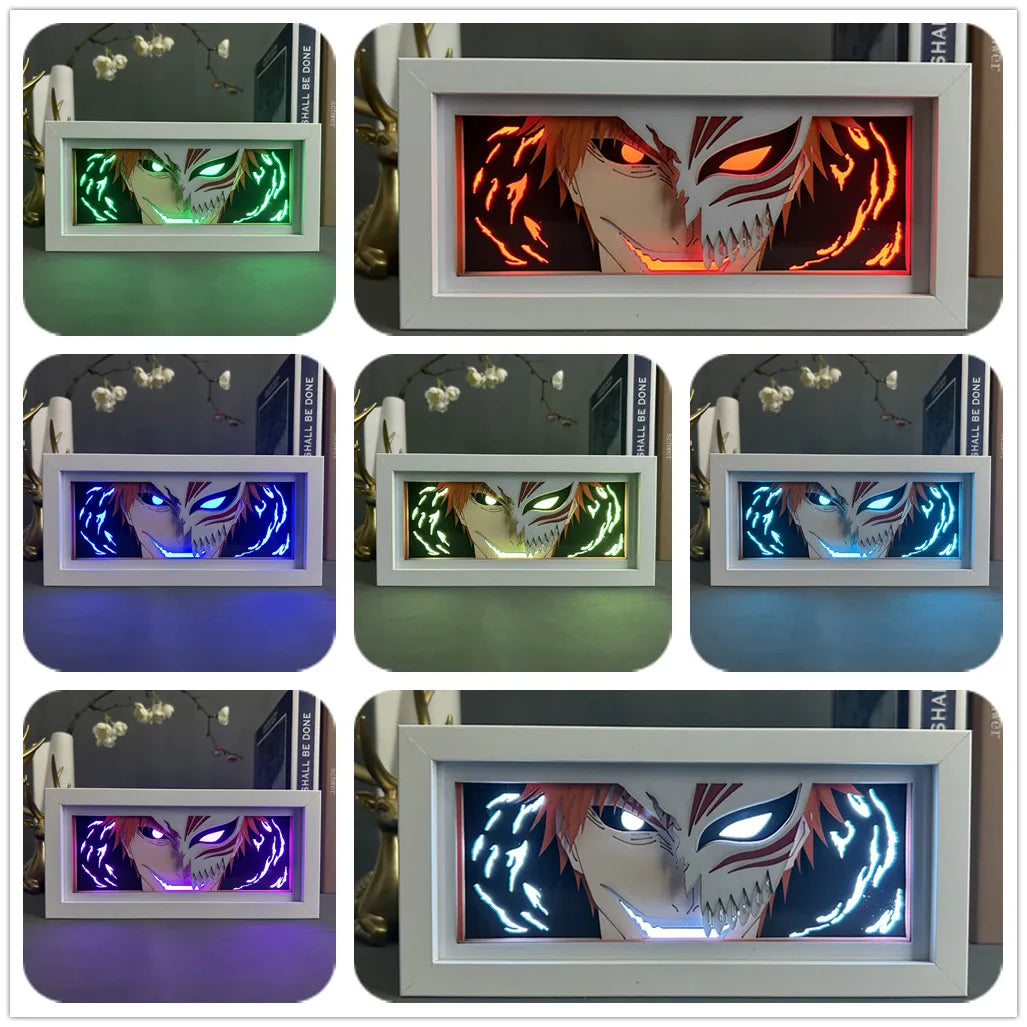 Bleach Ichigo Kurosaki LED Shadow Box Lamp
