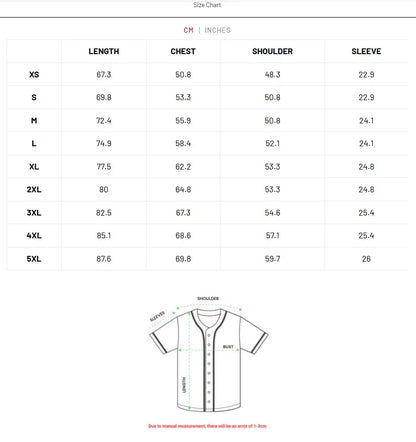 Kids Anime Baseball Jersey – Graphic Button-Up Streetwear Shirt