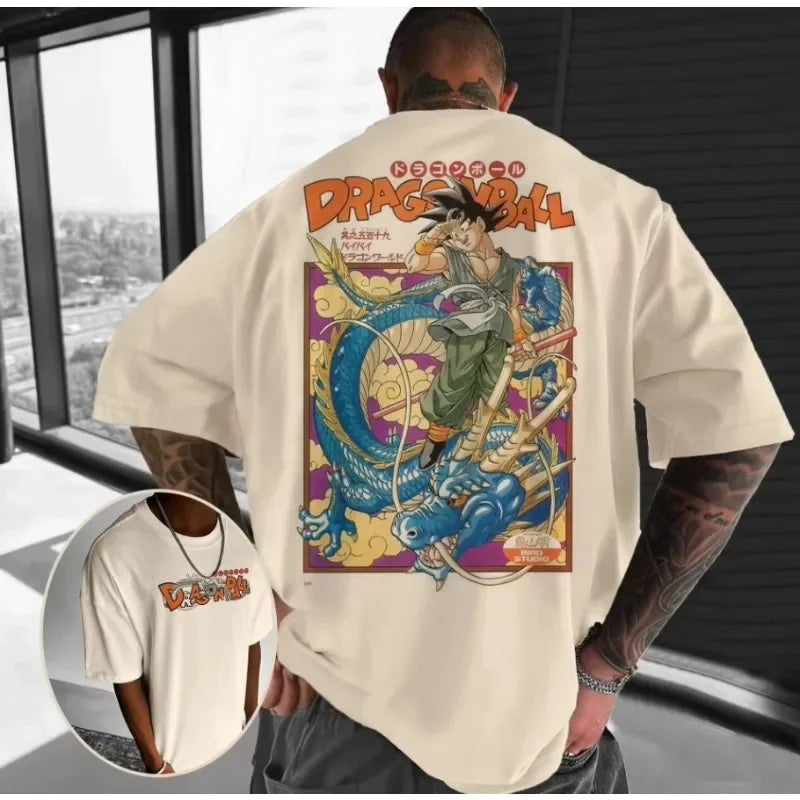 Dragon Ball Men's Anime CollaborationT-Shirt 2025 Summer Loose Large