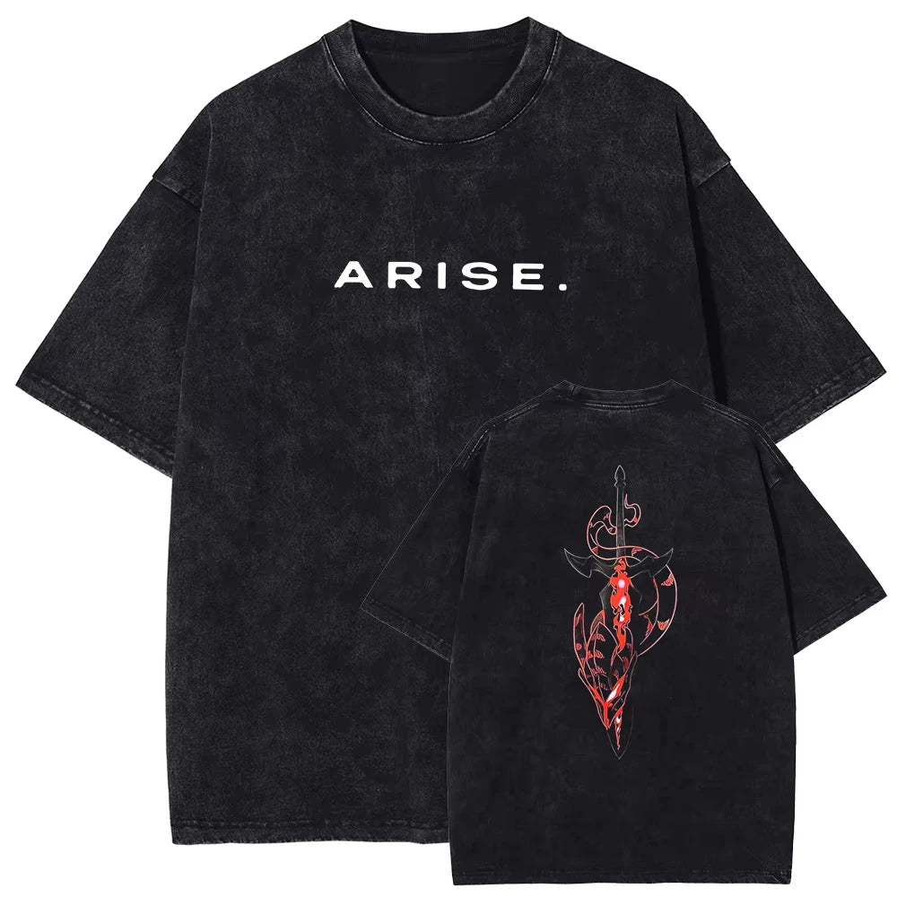 Solo Leveling ARISE Vintage Washed T-Shirt