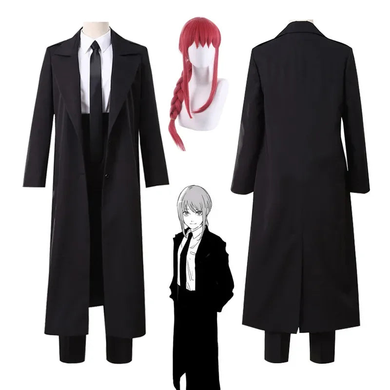 Makima Cosplay wig Anime Chains-aw Man Makima Cosplay Costumes Trench