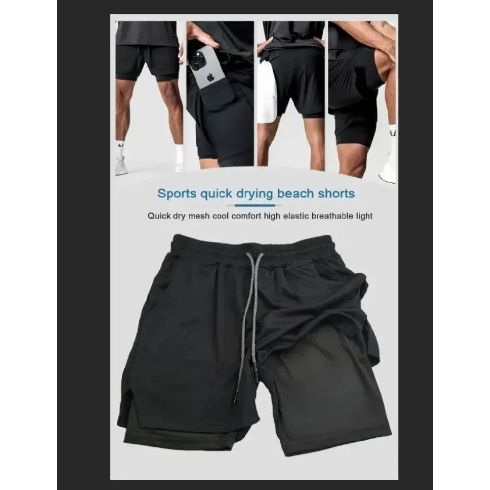 Demon Slayer Double-Layer Performance Shorts