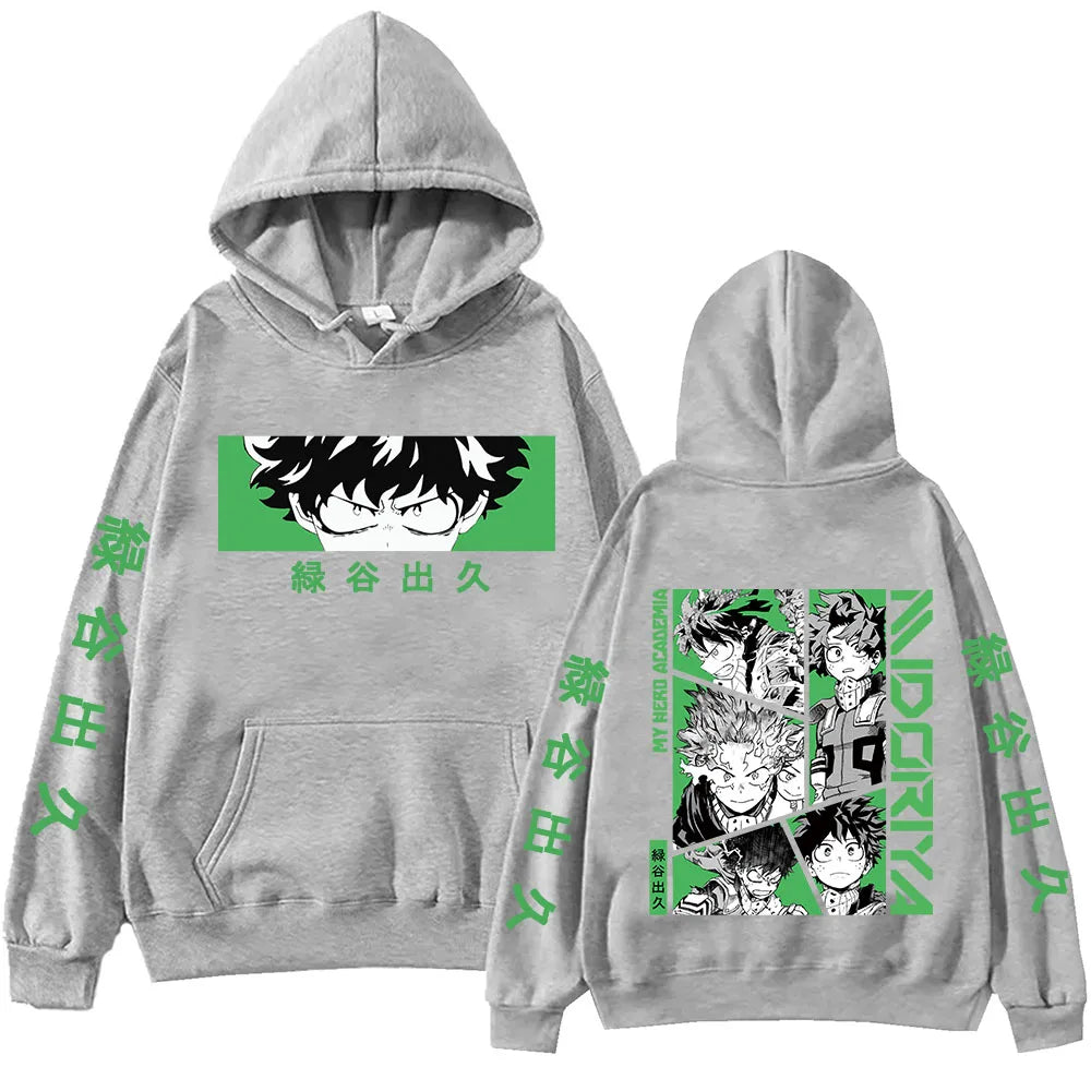 My Hero Academia Deku Hoodie – Izuku Midoriya Anime Harajuku Pullover