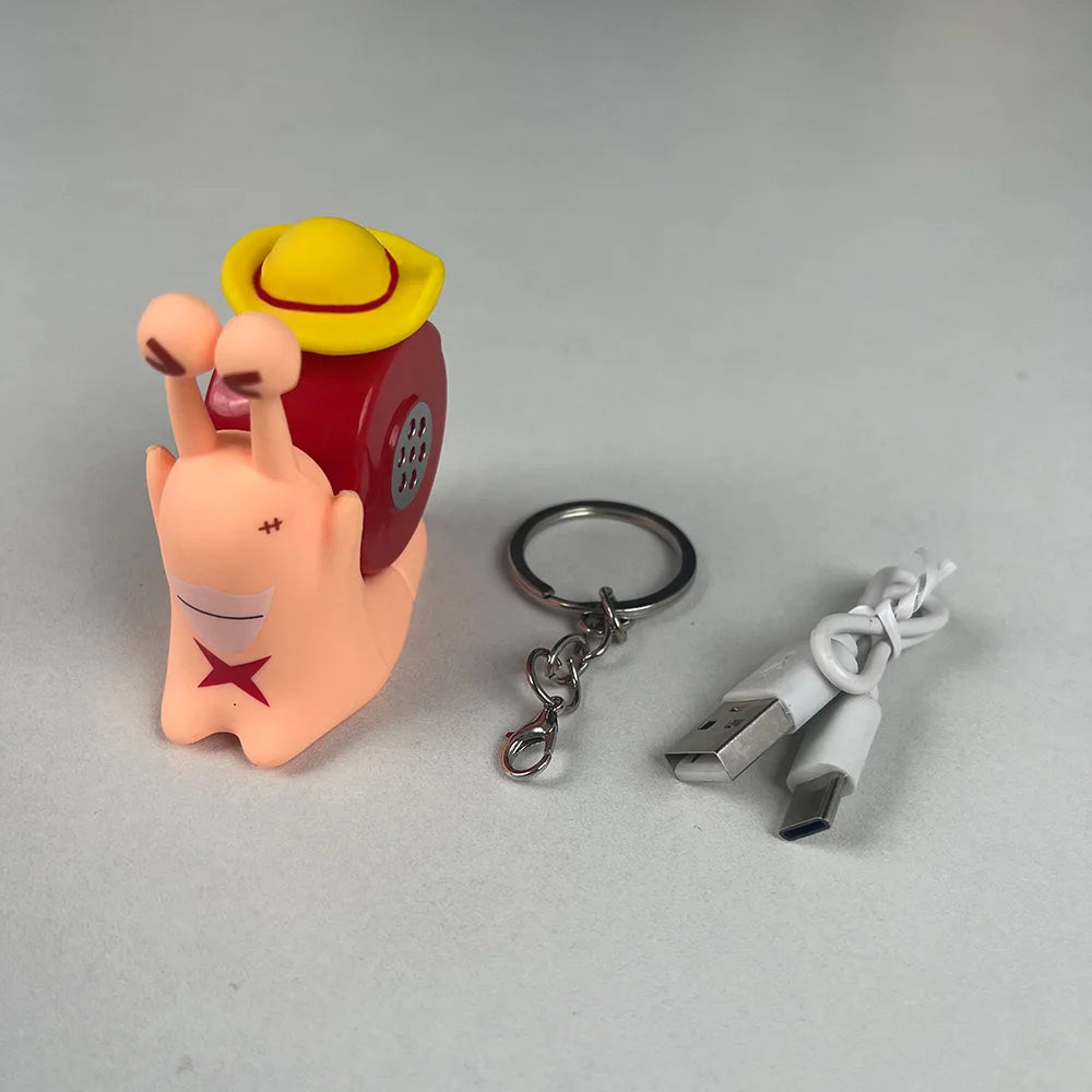 One Piece Den Den Mushi Sound Toy – Anime Snail Phone with Recording Feature | Luffy, Ace & Sabo Inspired