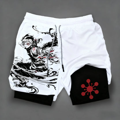Demon Slayer Double-Layer Performance Shorts