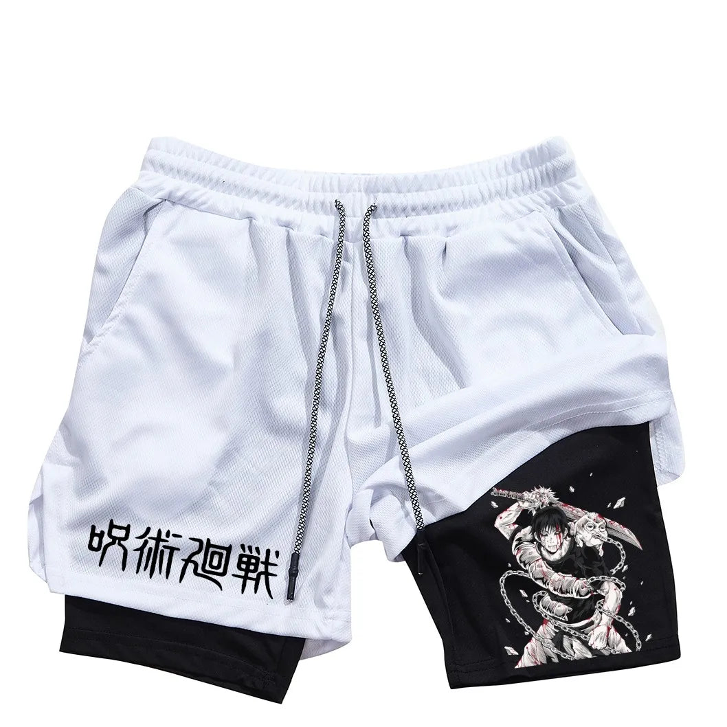 Toji Fushiguro 2-in-1 Performance Shorts