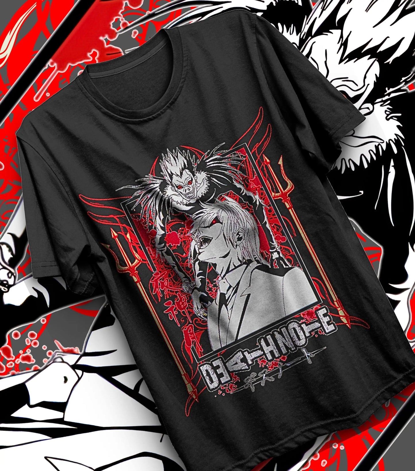 Light Yagami Laughing Vintage Washed T-Shirt
