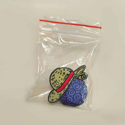 One Piece Devil Fruit Enamel Pin – Straw Hat Anime Lapel Badge Accessory