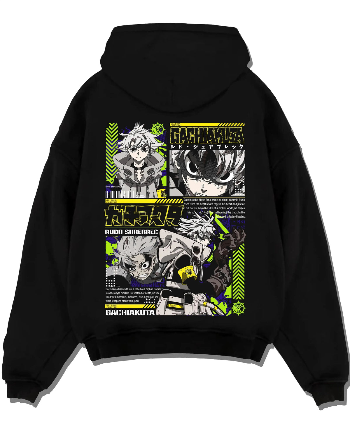 Gachiakuta Rudo Rebel Fighter Hoodie – Oversized Anime Manga Streetwear Sweatshirt